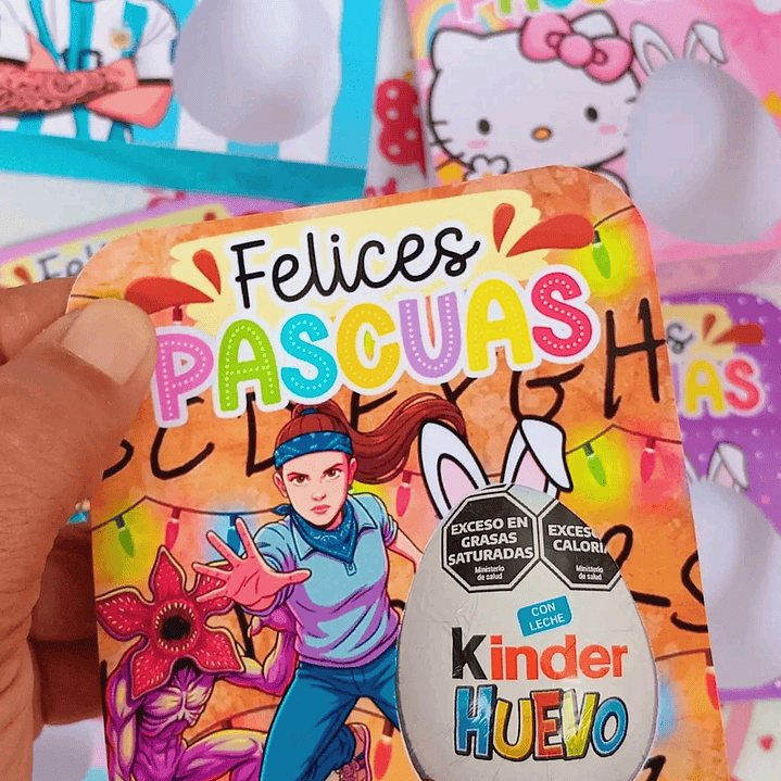 Plantillas de Diseño Porta Huevo Kinder Archivos PDF 2