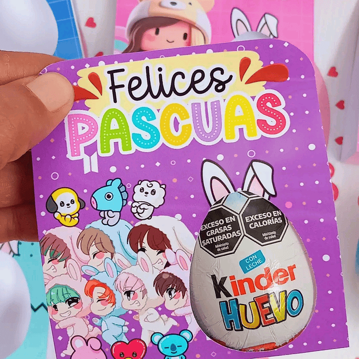 Plantillas de Diseño Porta Huevo Kinder Archivos PDF 5