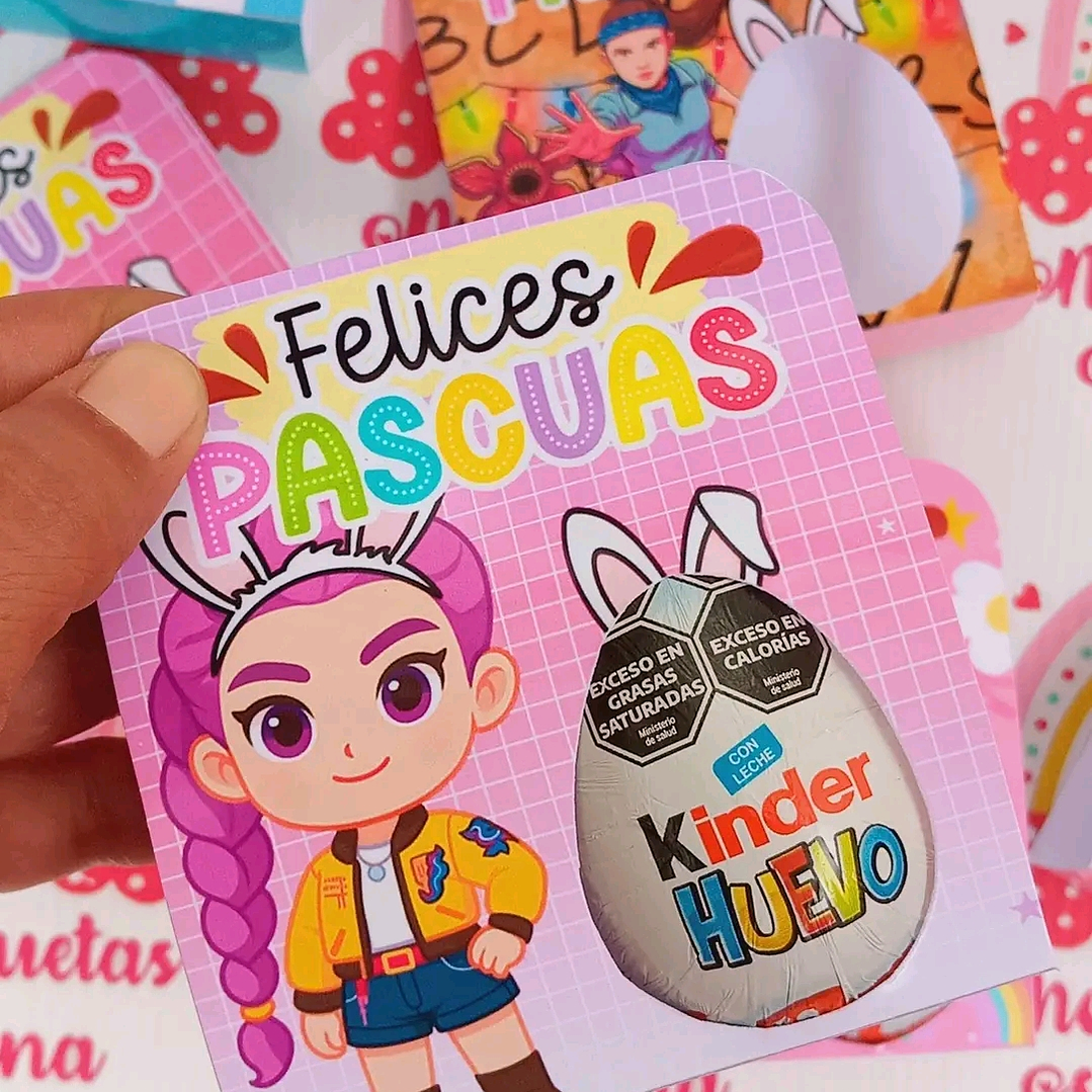 Plantillas de Diseño Porta Huevo Kinder Archivos PDF 9