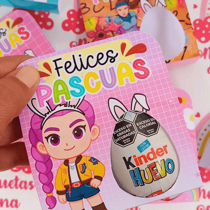 Plantillas de Diseño Porta Huevo Kinder Archivos PDF 9