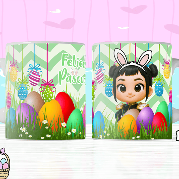 8 Plantillas de Diseño Tazas Pascua Archivos PNG 1