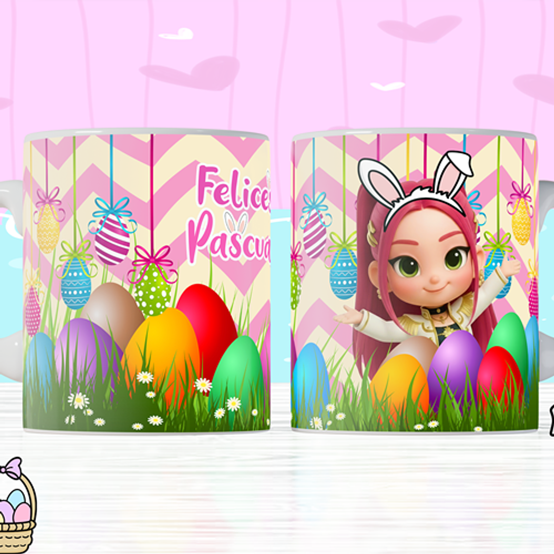 8 Plantillas de Diseño Tazas Pascua Archivos PNG 4