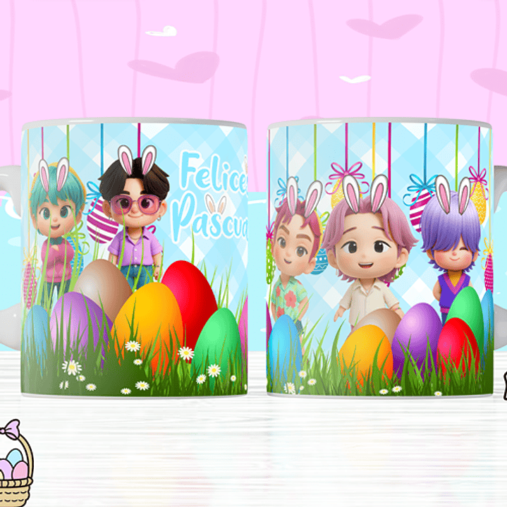 8 Plantillas de Diseño Tazas Pascua Archivos PNG 6