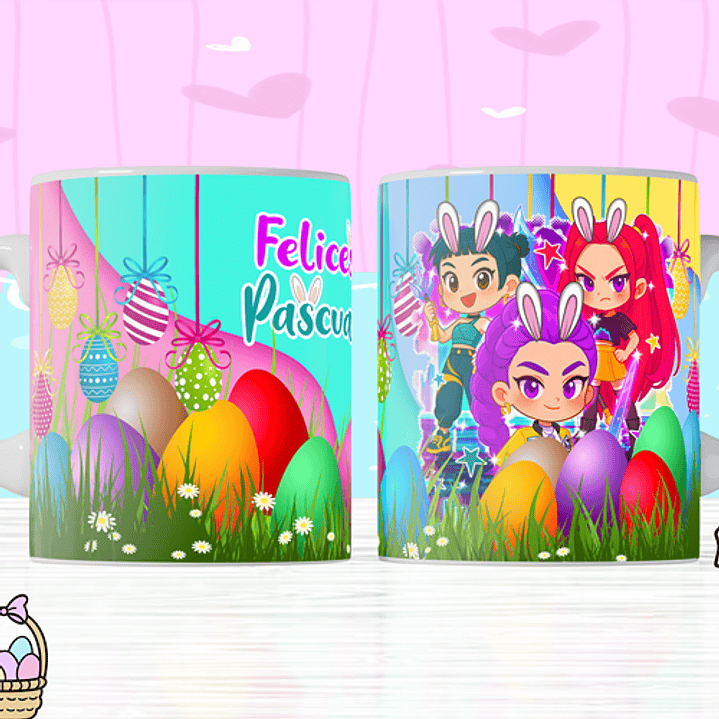 8 Plantillas de Diseño Tazas Pascua Archivos PNG 7