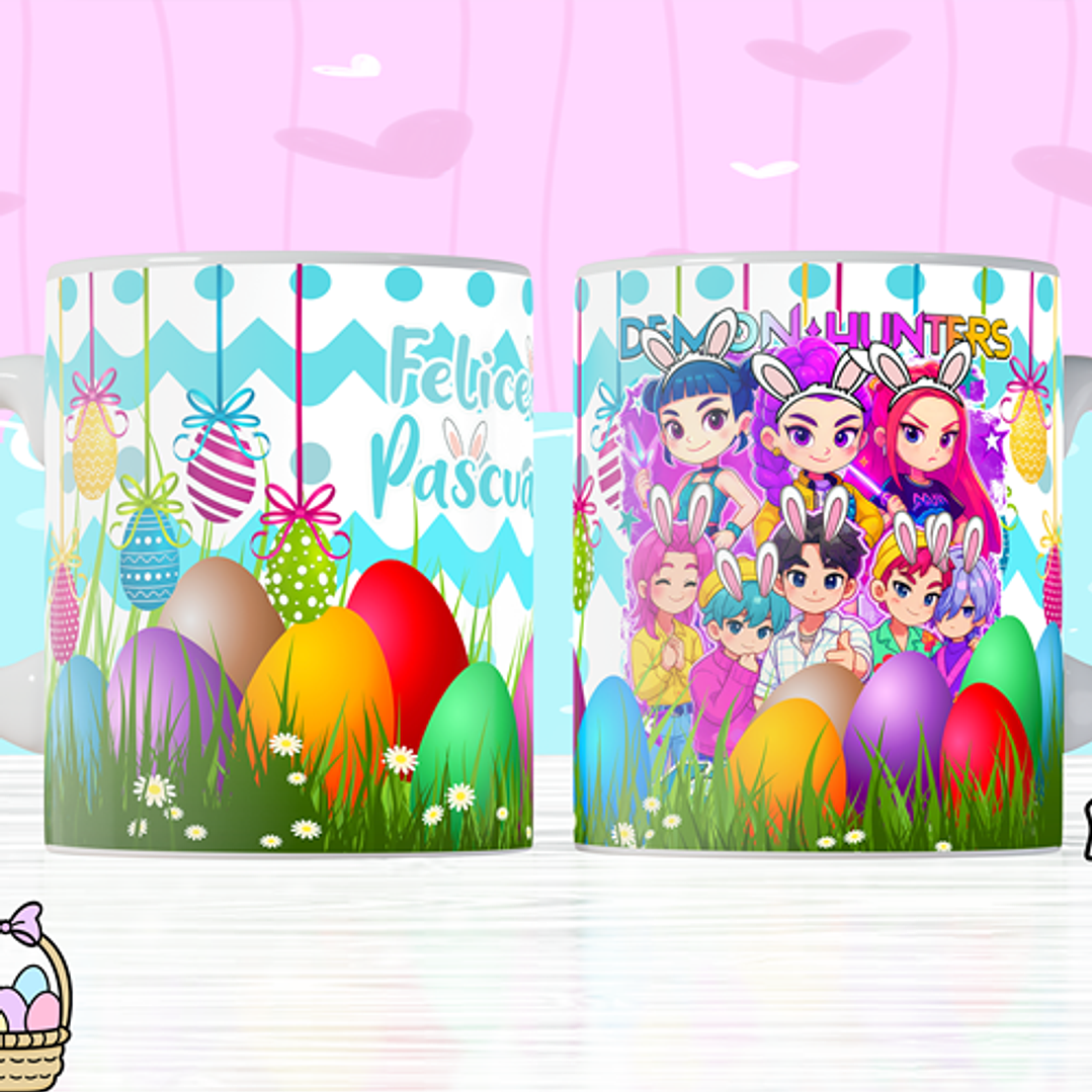 8 Plantillas de Diseño Tazas Pascua Archivos PNG 8