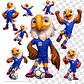 Pack de Diseños Mascotas Copa 2026 Argentina PNG sin Fondo para Sublimación - Miniatura 5