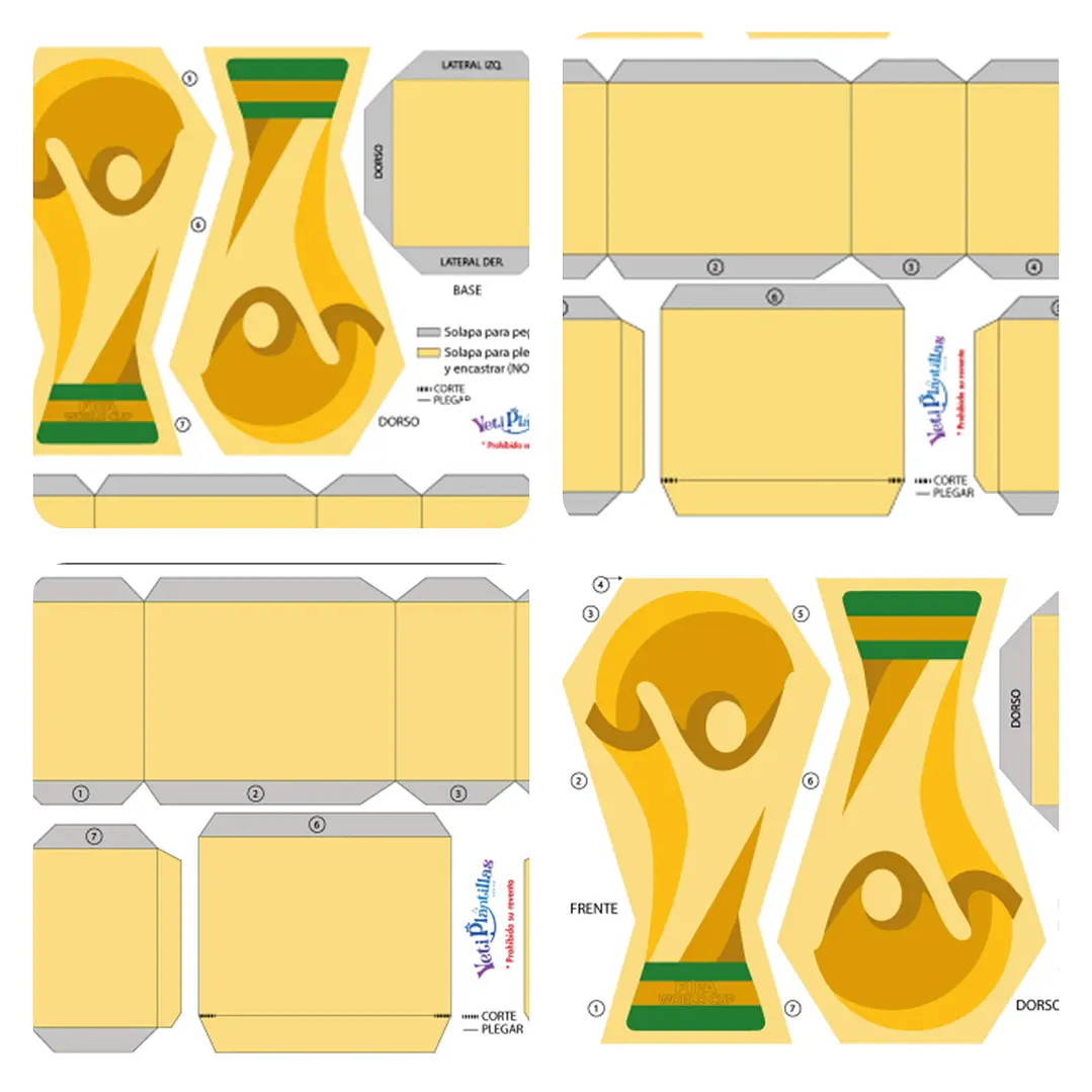 Plantillas Copa del Mundo Imprimible Dos Opciones Archivos PDF 1