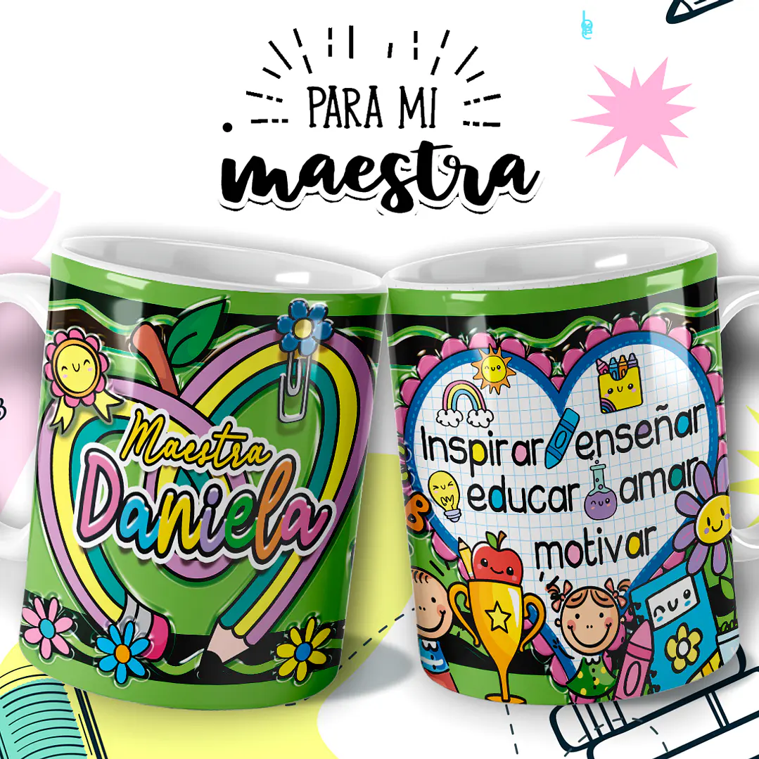 16 Plantillas de Diseño Tazas Súper Maestro Archivos Editables Photoshop 3