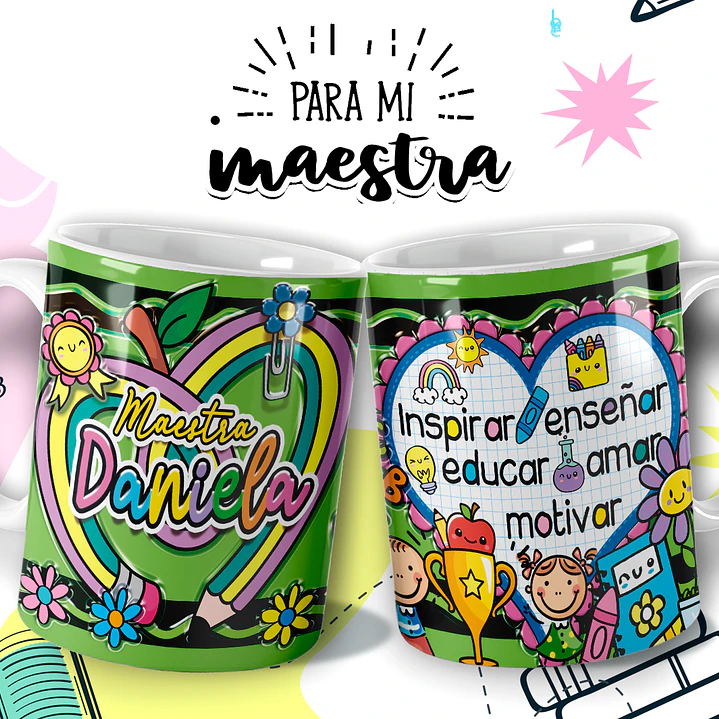 16 Plantillas de Diseño Tazas Súper Maestro Archivos Editables Photoshop 3