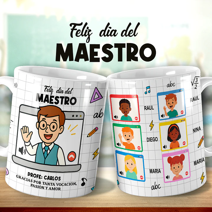 16 Plantillas de Diseño Tazas Súper Maestro Archivos Editables Photoshop 8