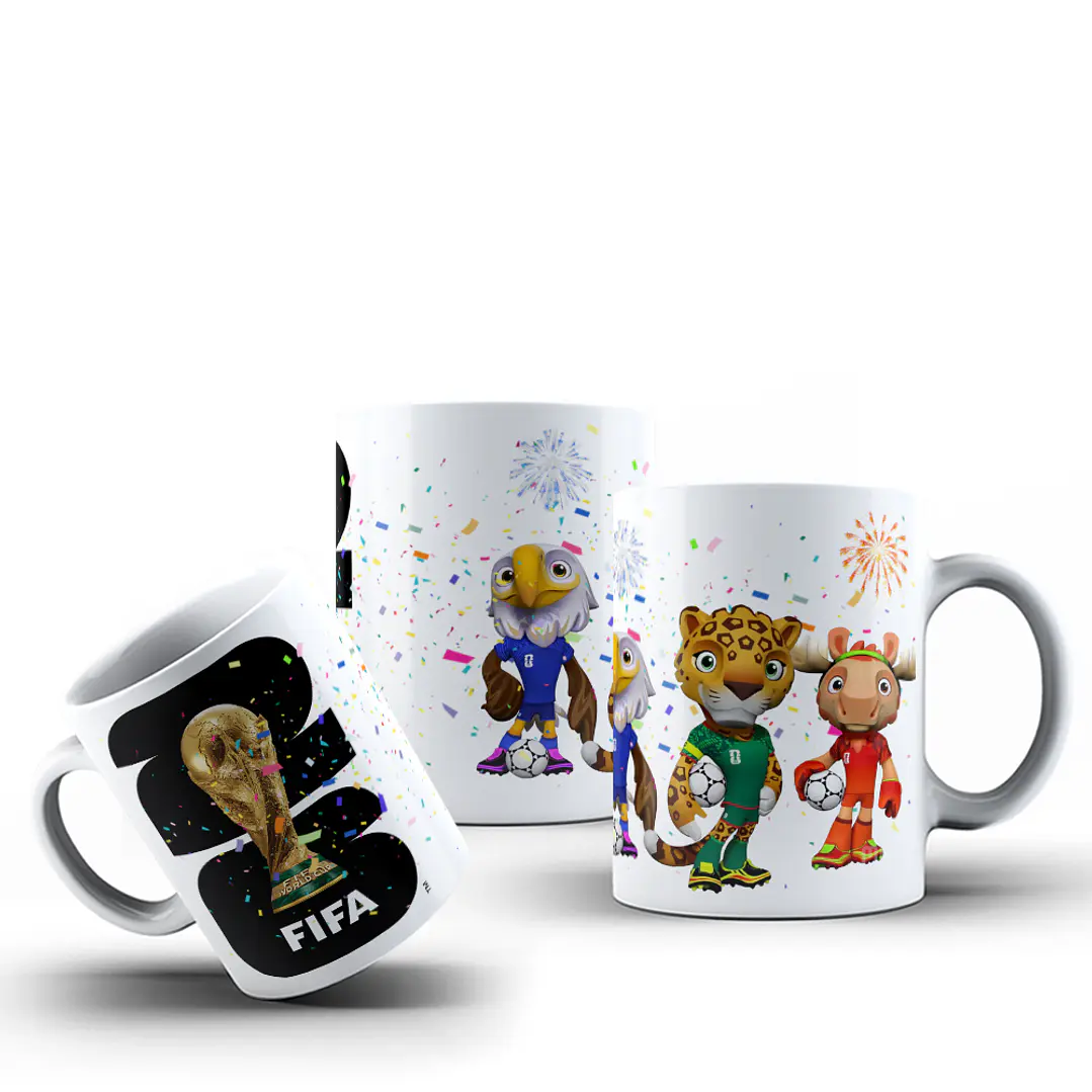 10 Plantillas de Diseño Tazas Mascotas Mundial 2026 Archivos PNG 3