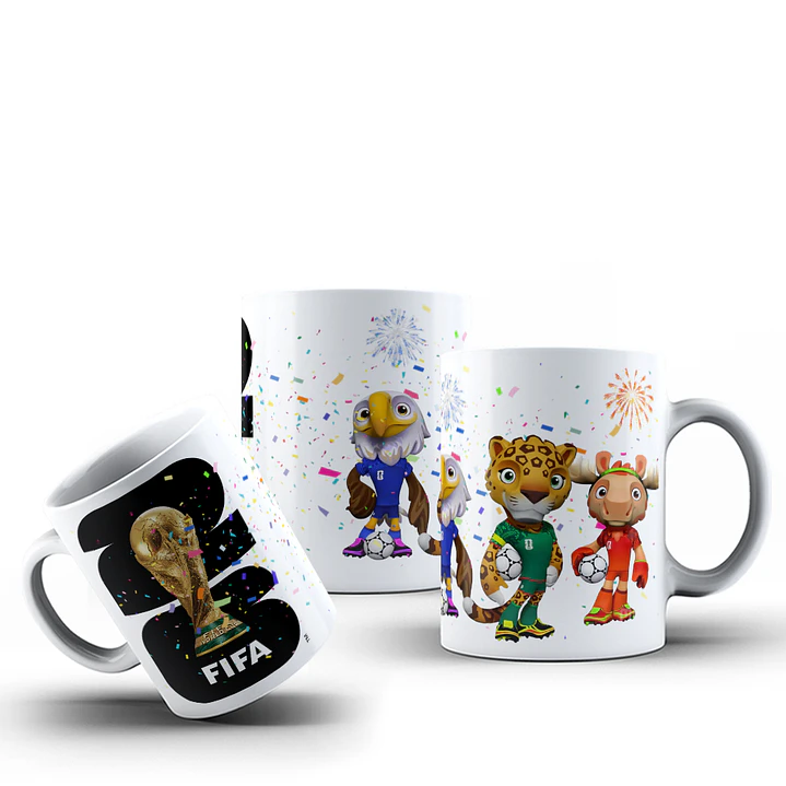 10 Plantillas de Diseño Tazas Mascotas Mundial 2026 Archivos PNG 3