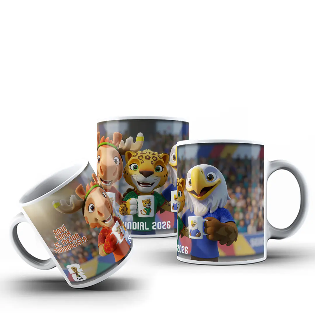 10 Plantillas de Diseño Tazas Mascotas Mundial 2026 Archivos PNG 6