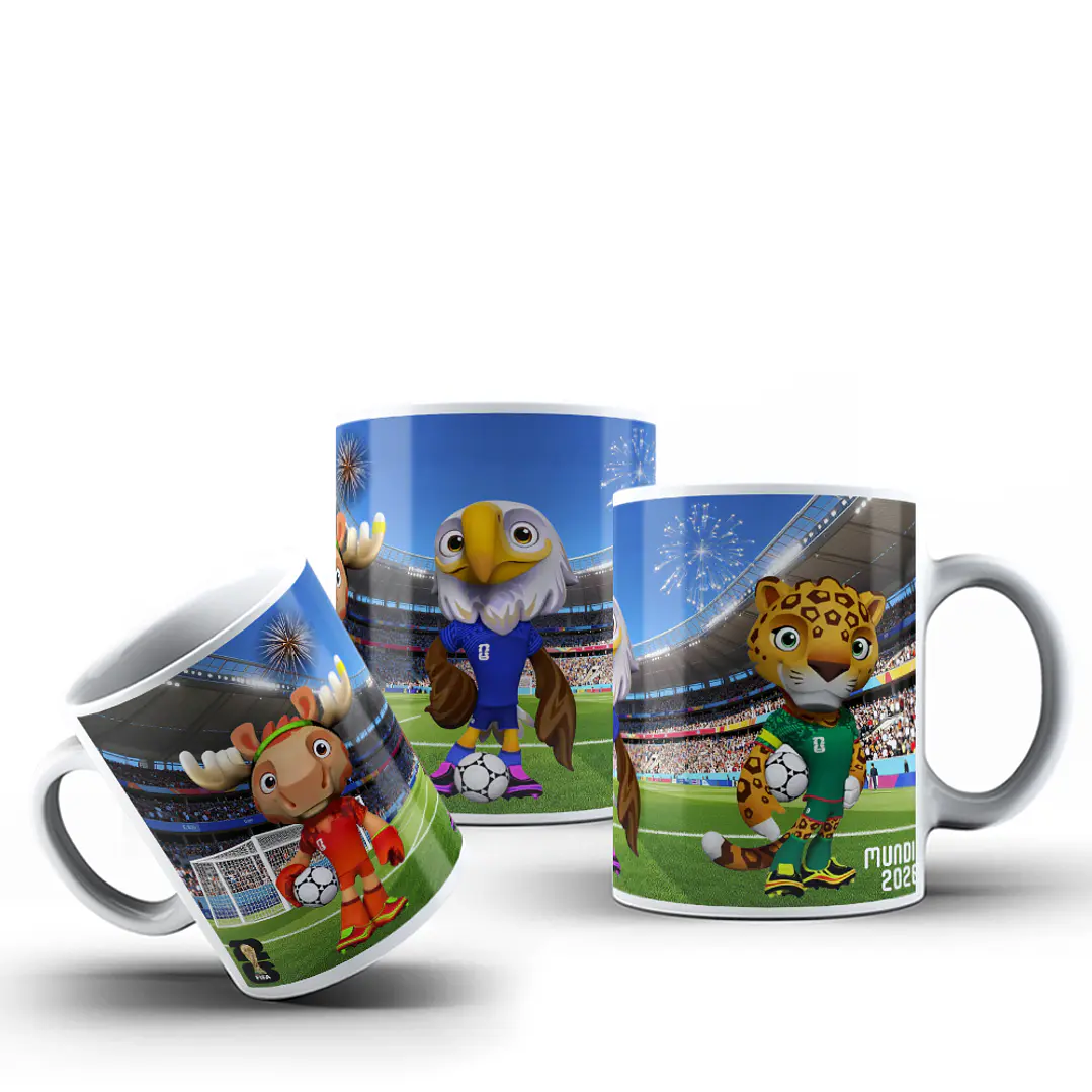 10 Plantillas de Diseño Tazas Mascotas Mundial 2026 Archivos PNG 7