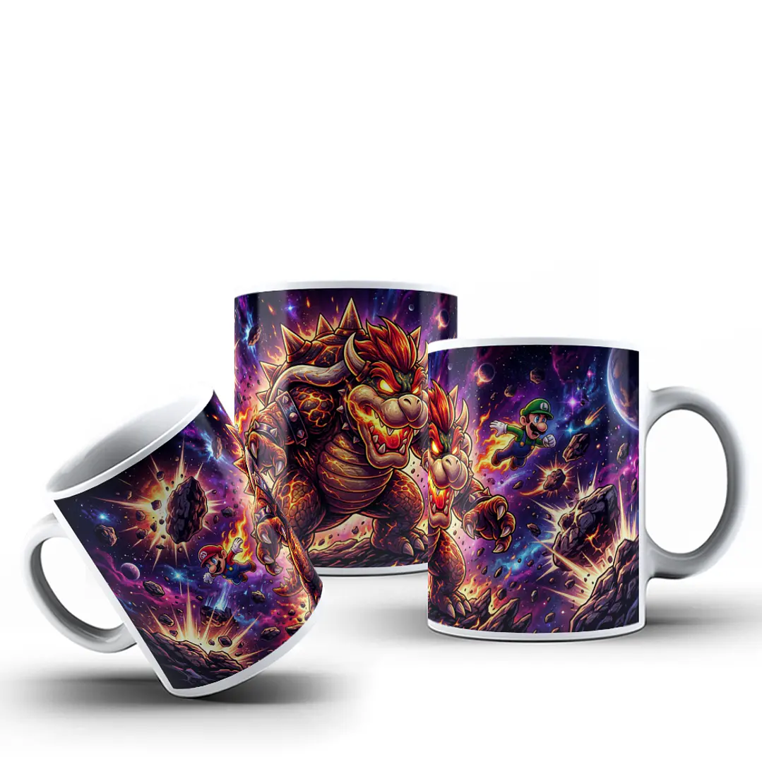 10 Plantillas de Diseño Tazas Mario Galaxy Archivos PNG 8