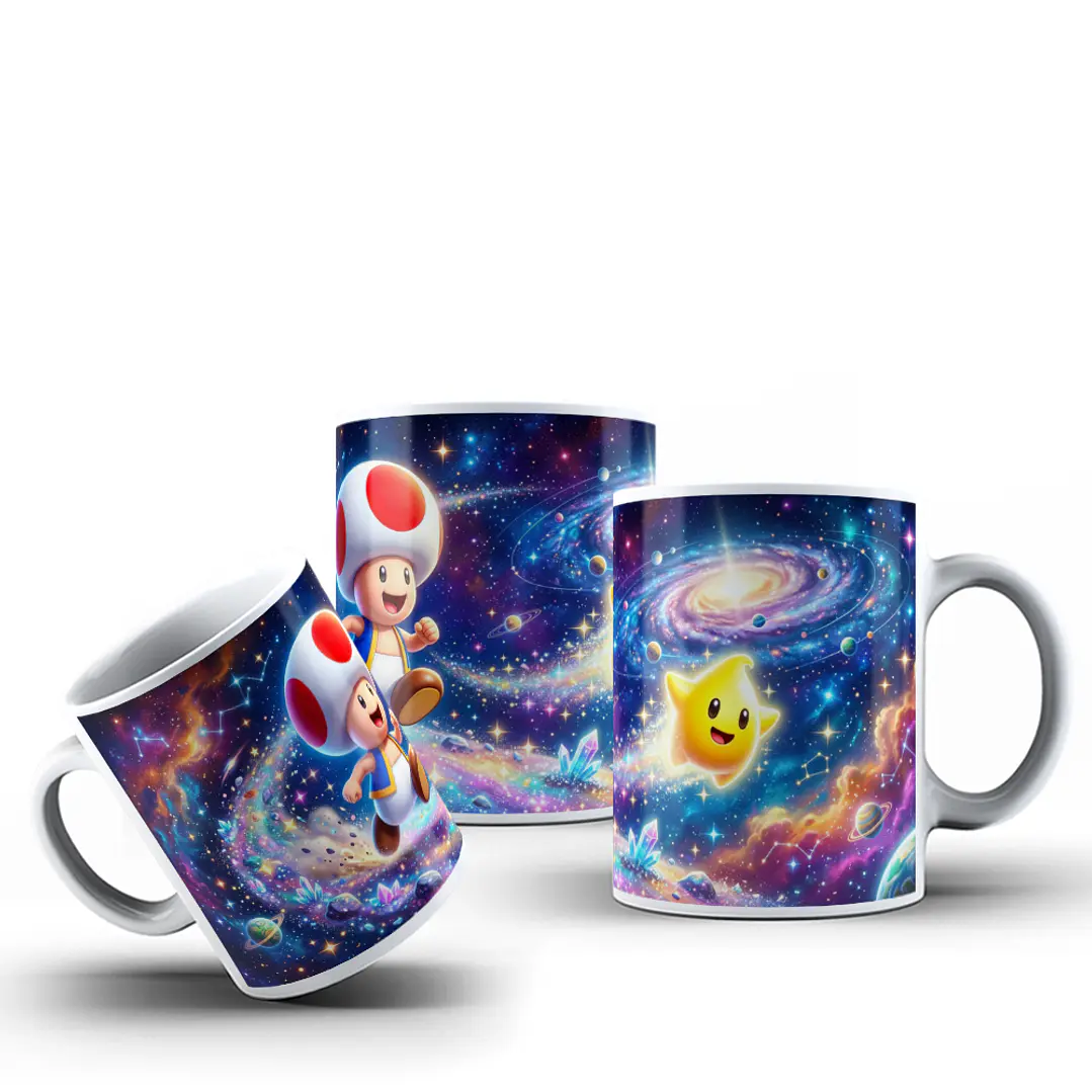 10 Plantillas de Diseño Tazas Mario Galaxy Archivos PNG 9