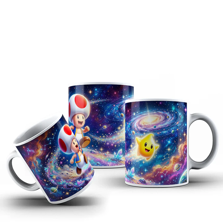 10 Plantillas de Diseño Tazas Mario Galaxy Archivos PNG 9