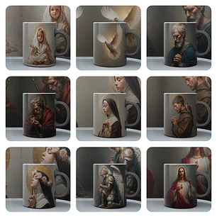 12 Plantillas de Diseño Tazas Cristianas Archivos PNG