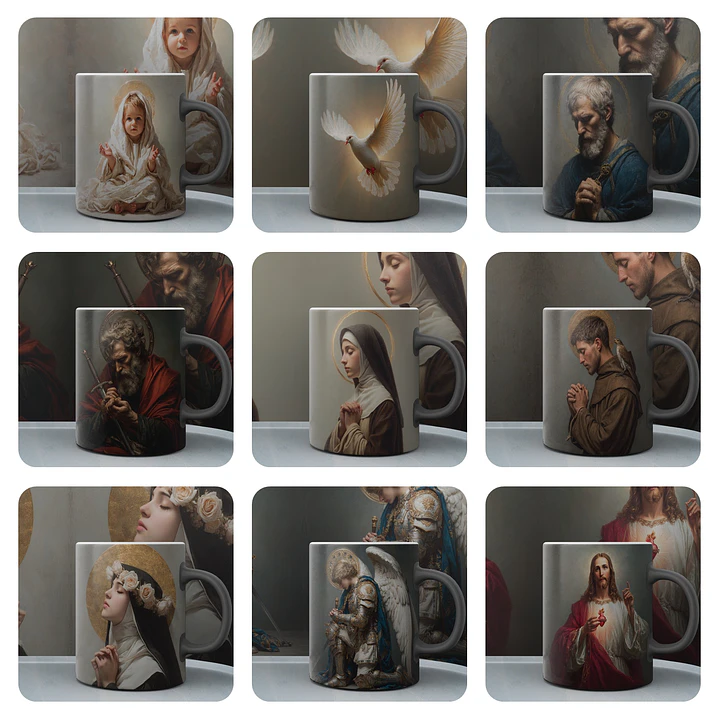 12 Plantillas de Diseño Tazas Cristianas Archivos PNG 1