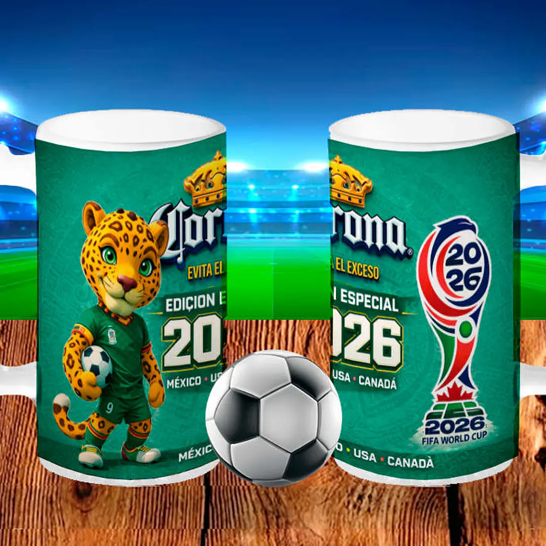 Plantillas de Diseño Tazas y Tarros Mundial 2026 Archivos PNG 5