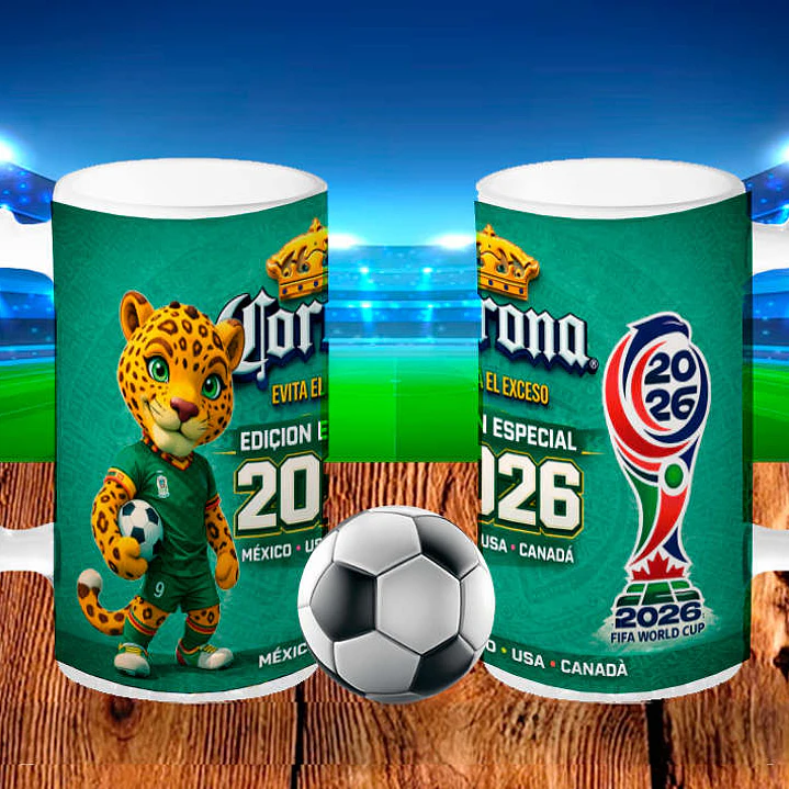 Plantillas de Diseño Tazas y Tarros Mundial 2026 Archivos PNG 5