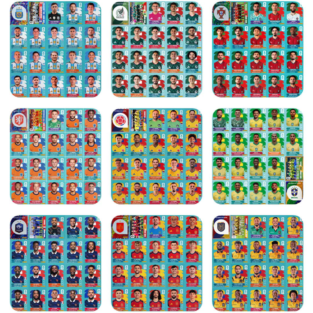 Figuritas Estampas Cromos Copa Mundial 2026 PDF para Imprimir 1