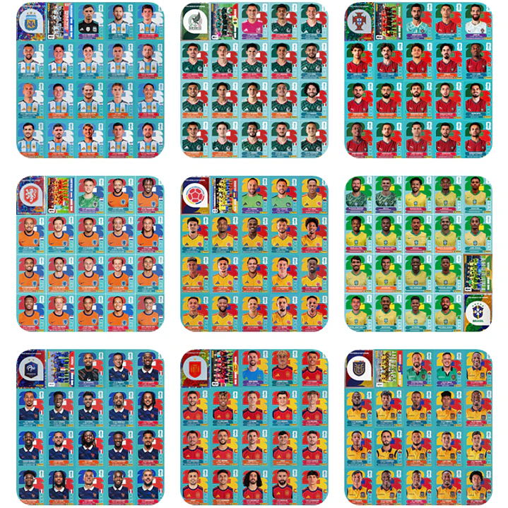 Figuritas Estampas Cromos Copa Mundial 2026 PDF para Imprimir 1