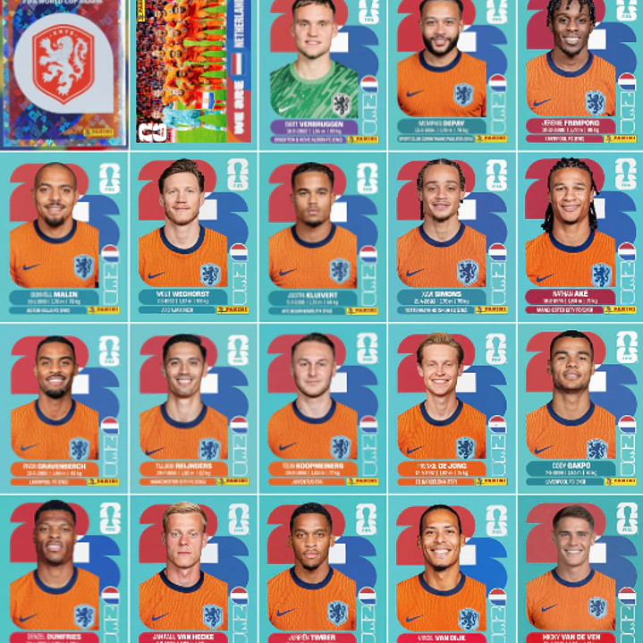 Figuritas Estampas Cromos Copa Mundial 2026 PDF para Imprimir 13