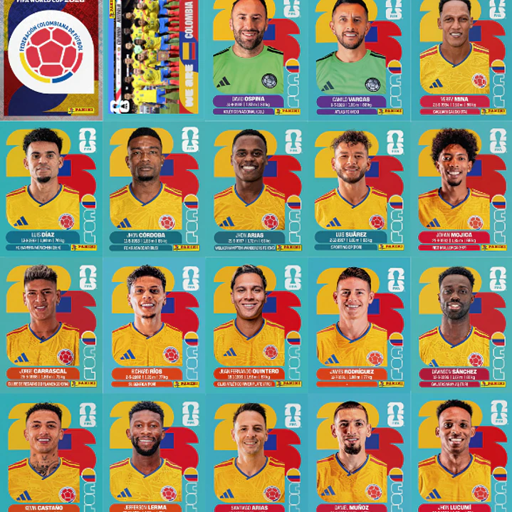 Figuritas Estampas Cromos Copa Mundial 2026 PDF para Imprimir 4
