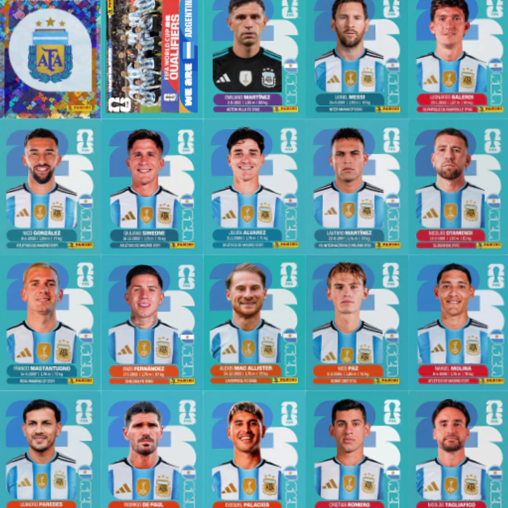 Figuritas Estampas Cromos Copa Mundial 2026 PDF para Imprimir 3