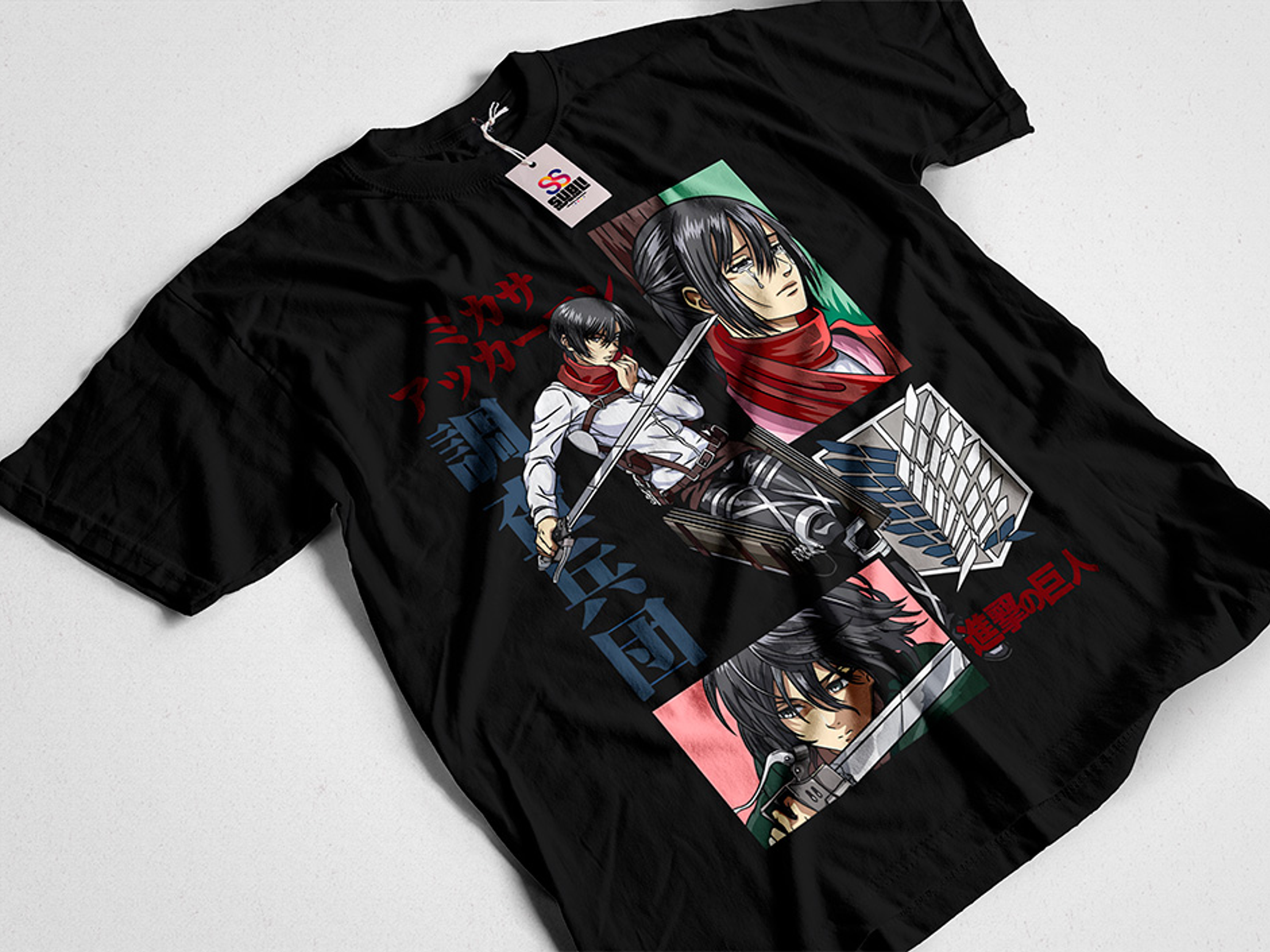 Polera Mikasa Akerman - Attack On Titan - Shingeki no Kyojin V2 1