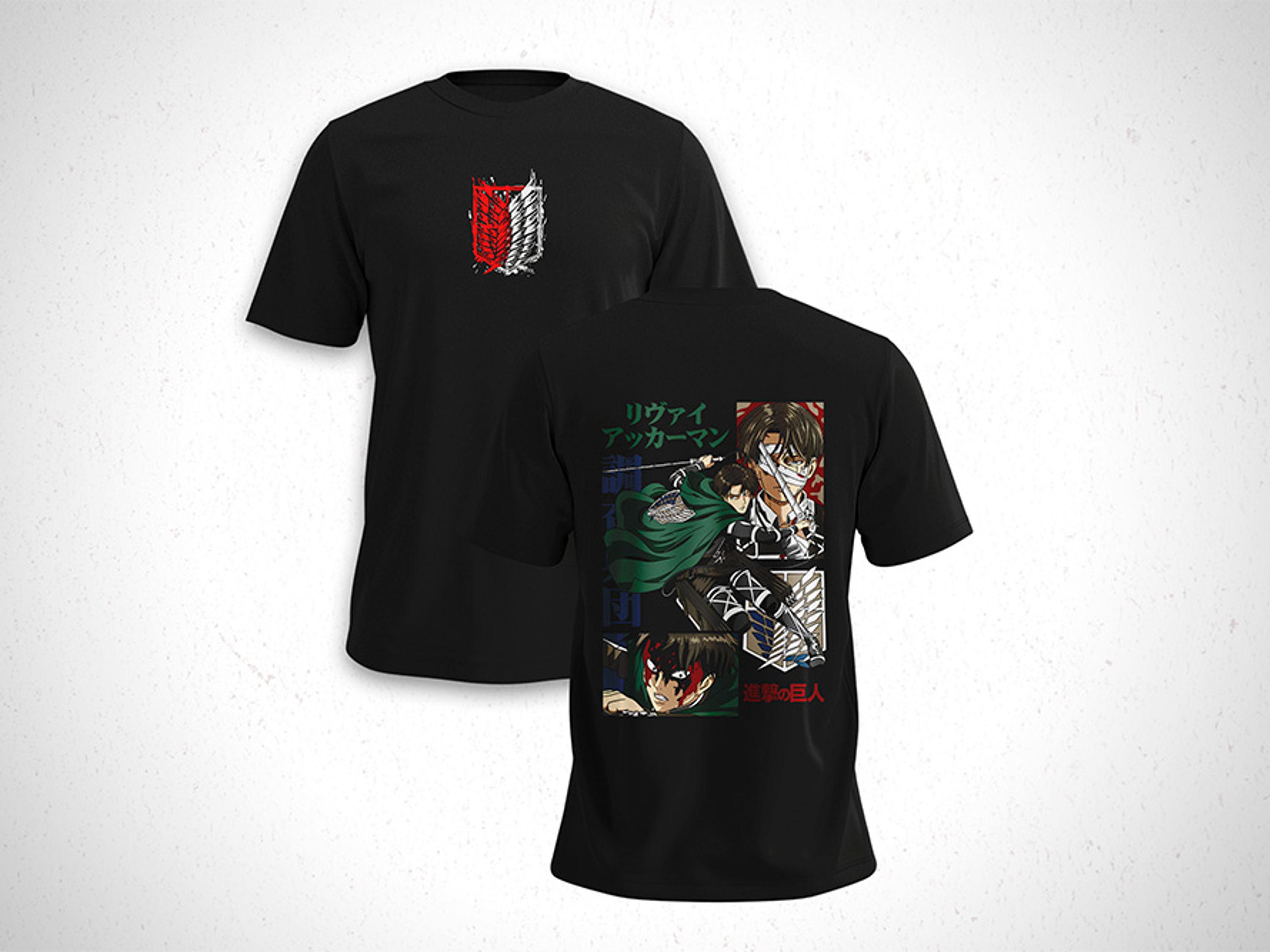 Polera Levi - Attack On Titan - Shingeki no Kyojin V1 1