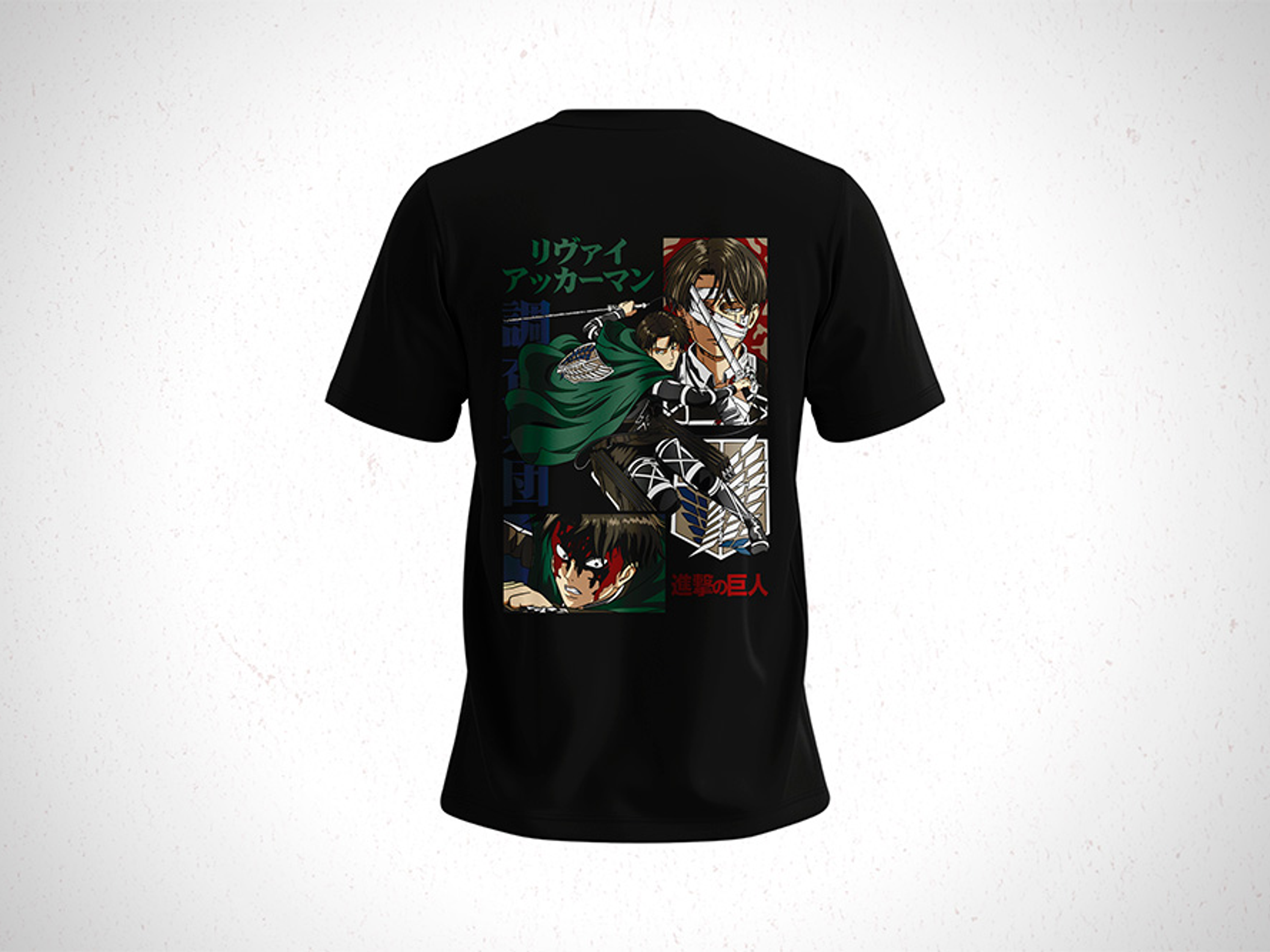 Polera Levi - Attack On Titan - Shingeki no Kyojin V1 3