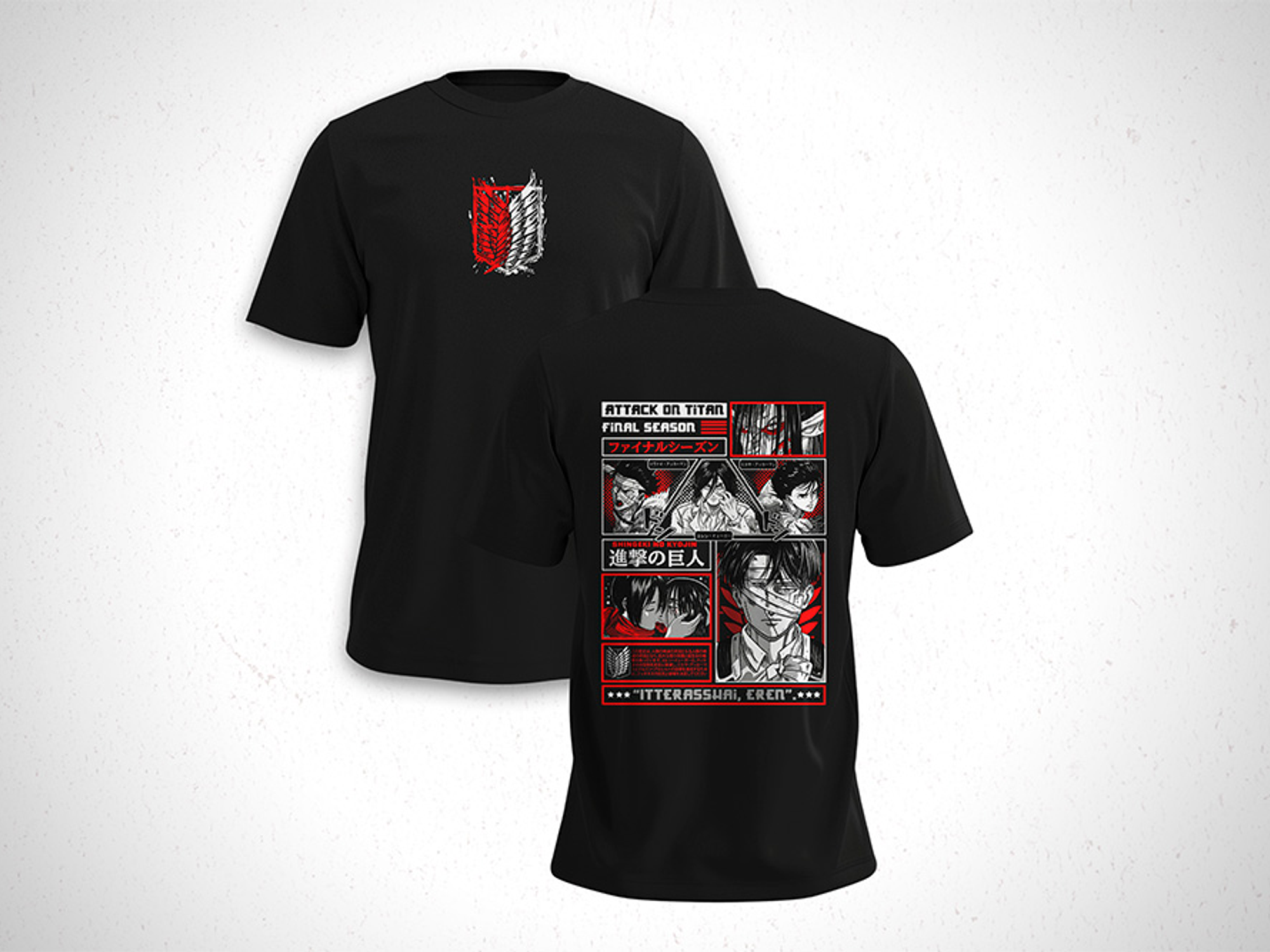 Polera Levi - Attack On Titan - Shingeki no Kyojin V2 1