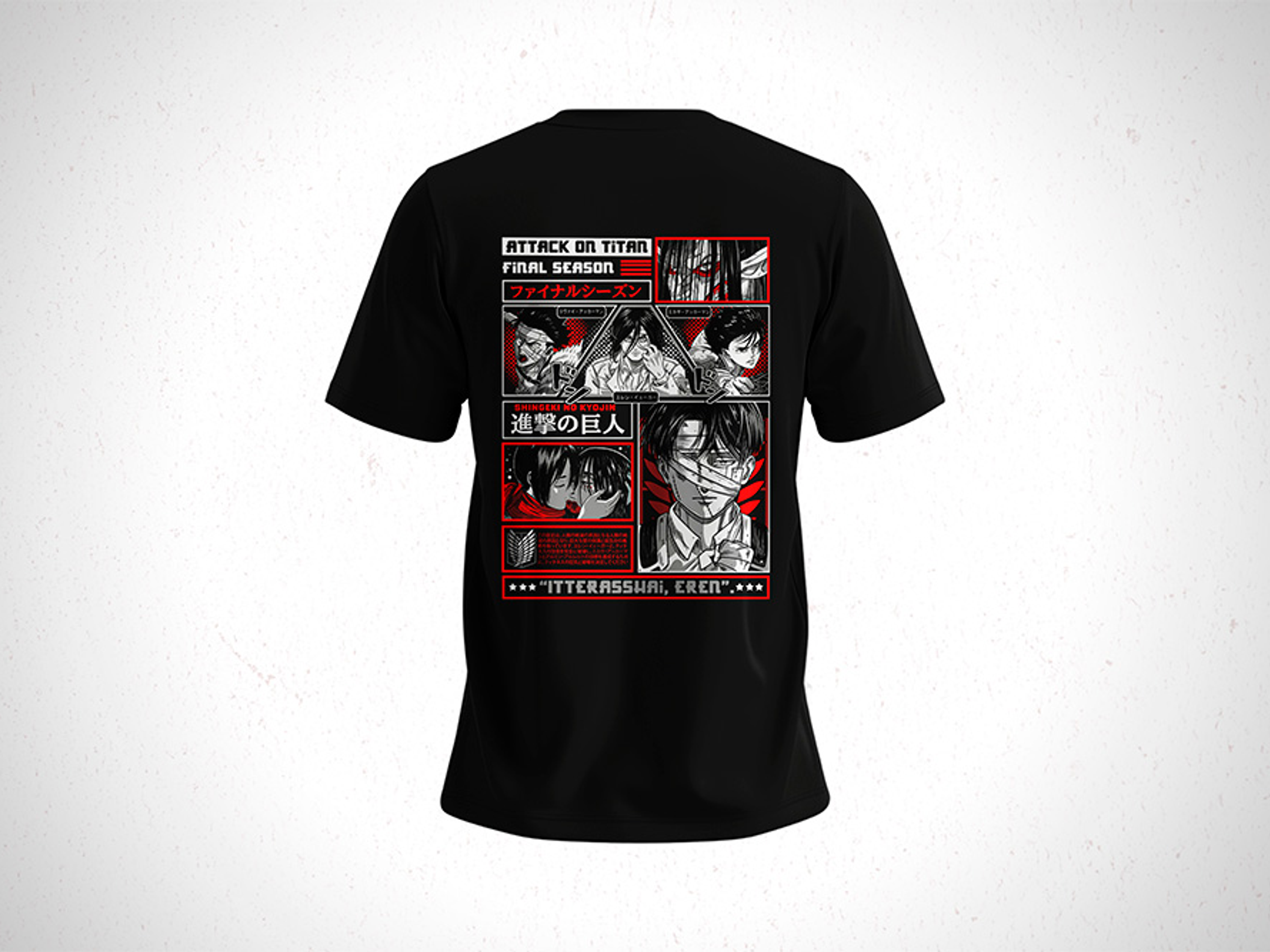 Polera Levi - Attack On Titan - Shingeki no Kyojin V2 2