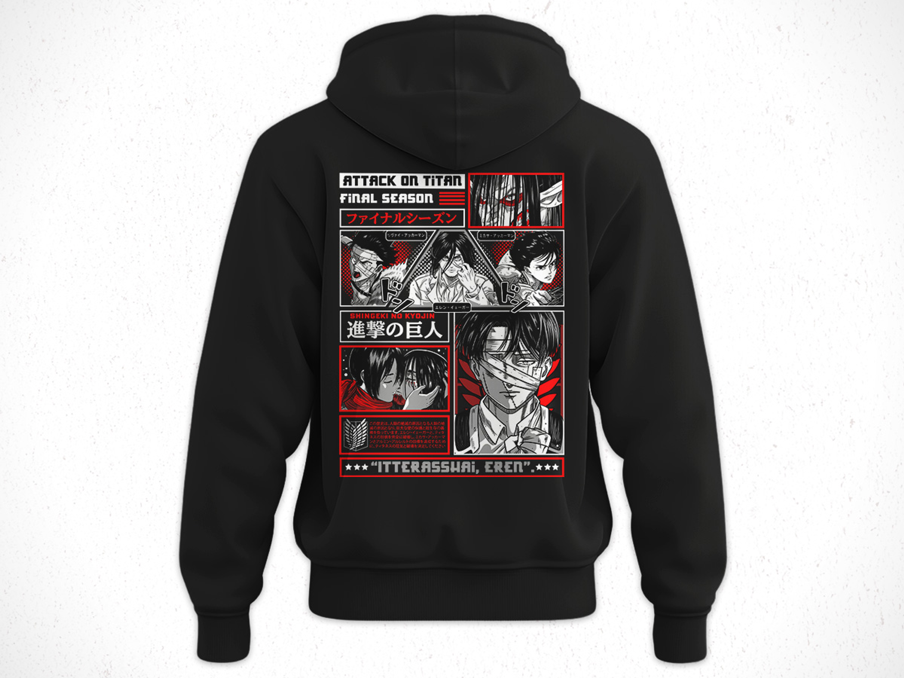 Hoodie Levi - Attack On Titan - Shingeki no Kyojin V1 2