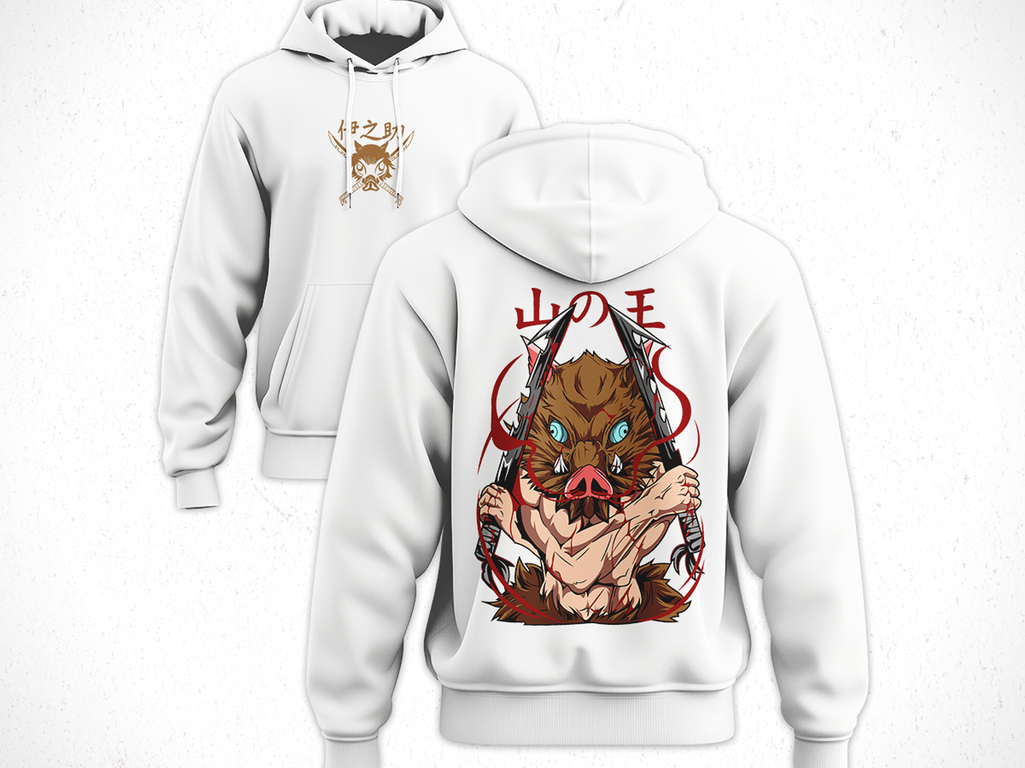 Hoodie Inouske - Kimetsu No Yaiba V1 4