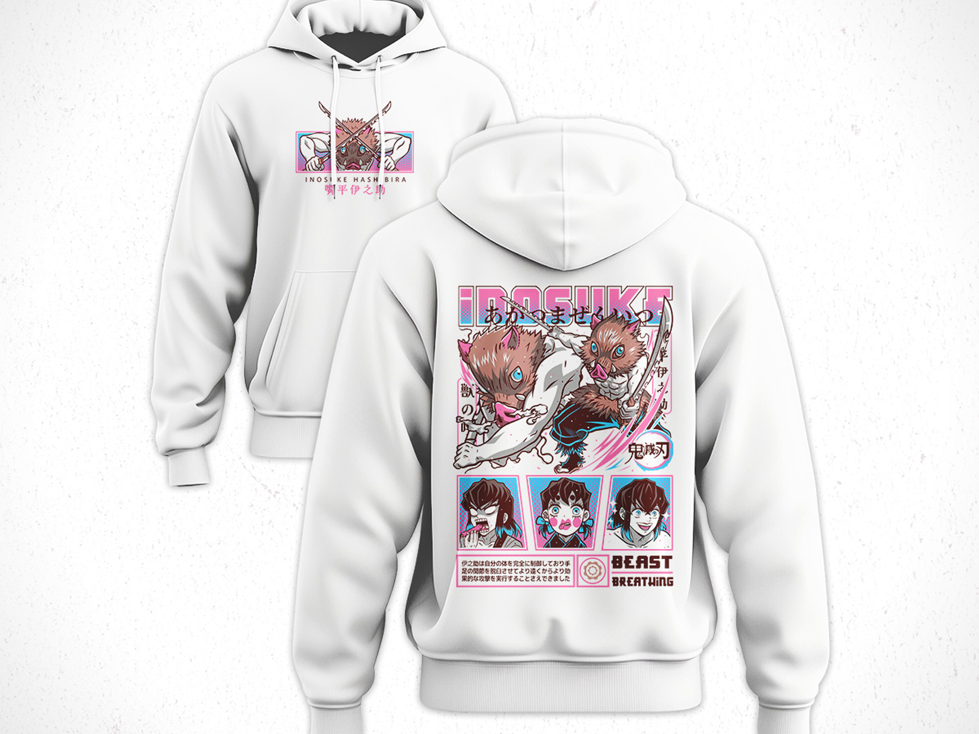 Hoodie Inouske - Kimetsu No Yaiba V2 4