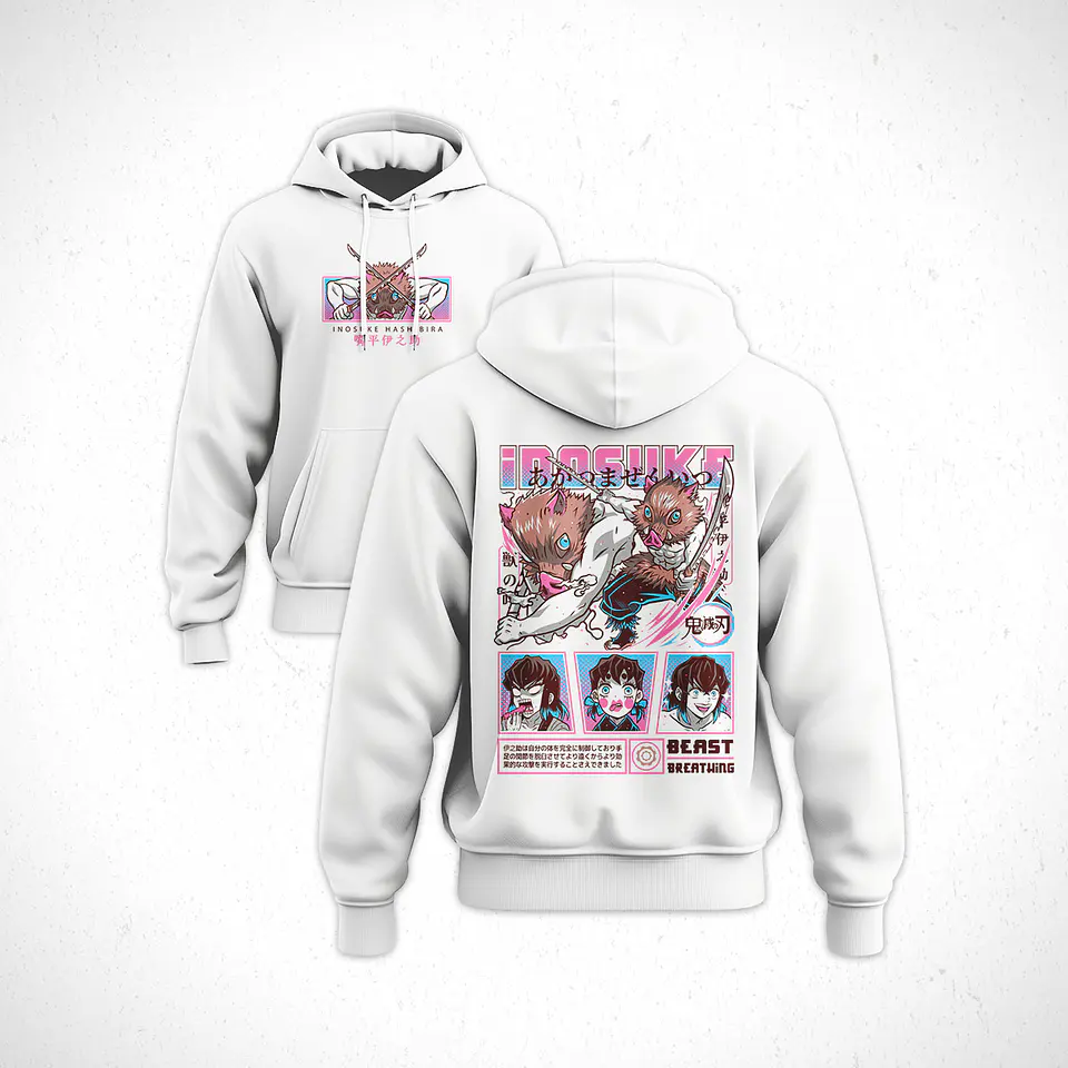 Hoodie Inouske - Kimetsu No Yaiba V2 4