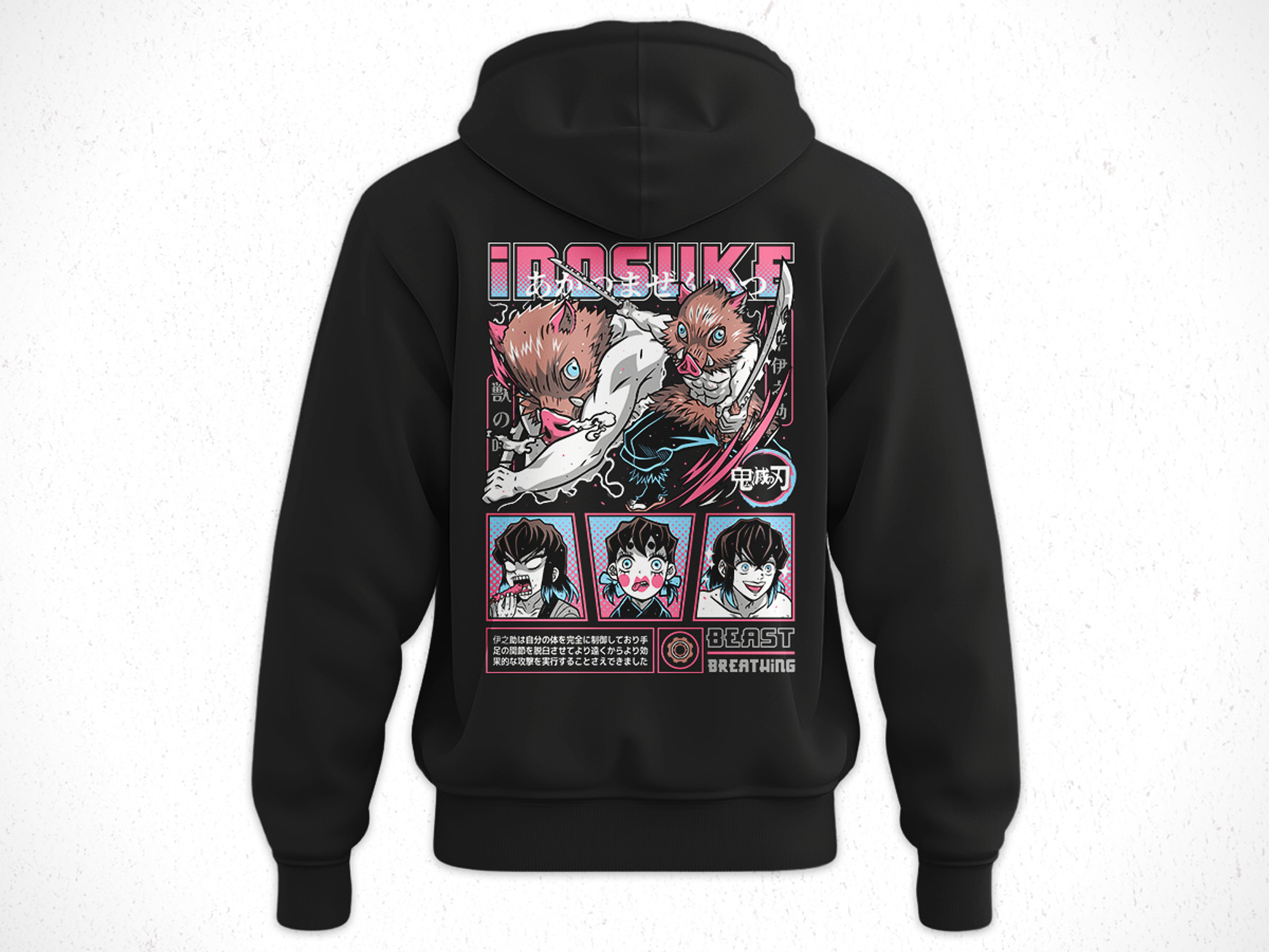 Hoodie Inouske - Kimetsu No Yaiba V2 2