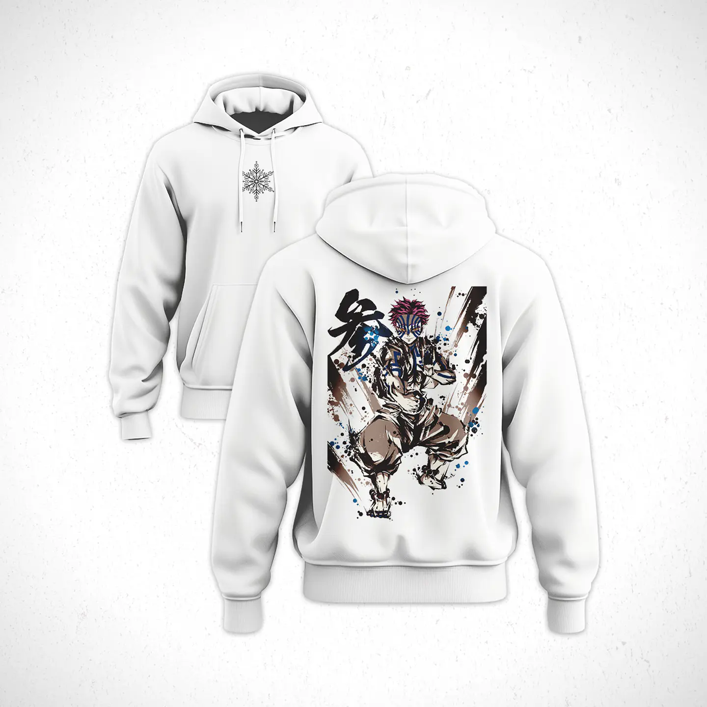 Hoodie Akaza - Kimetsu No Yaiba V1 1