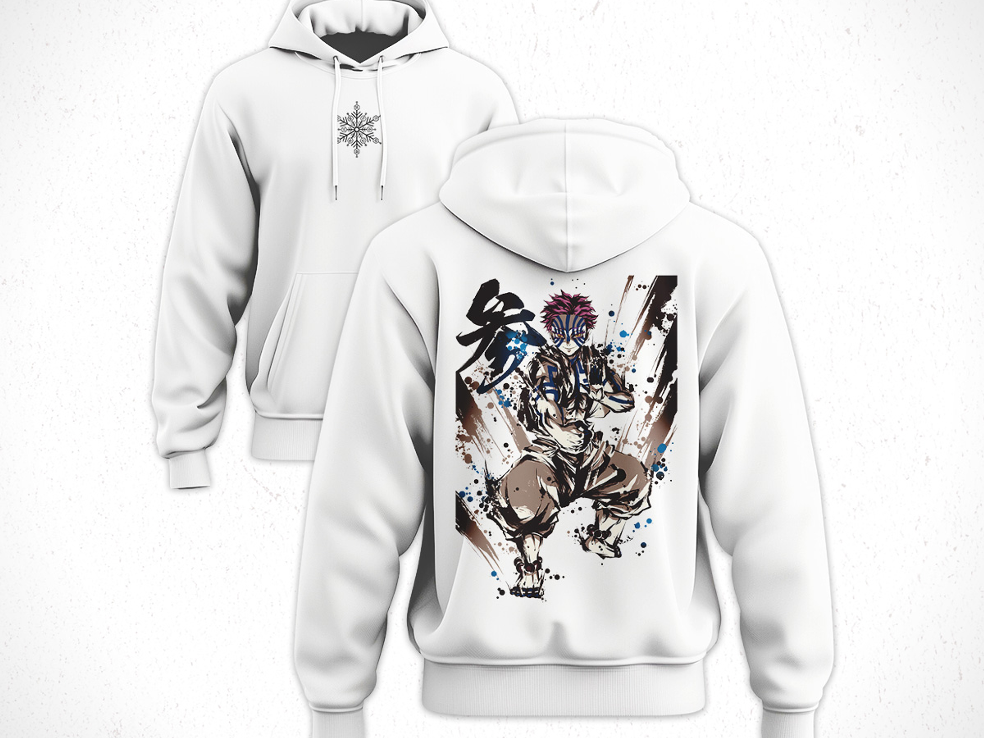 Hoodie Akaza - Kimetsu No Yaiba V1 1