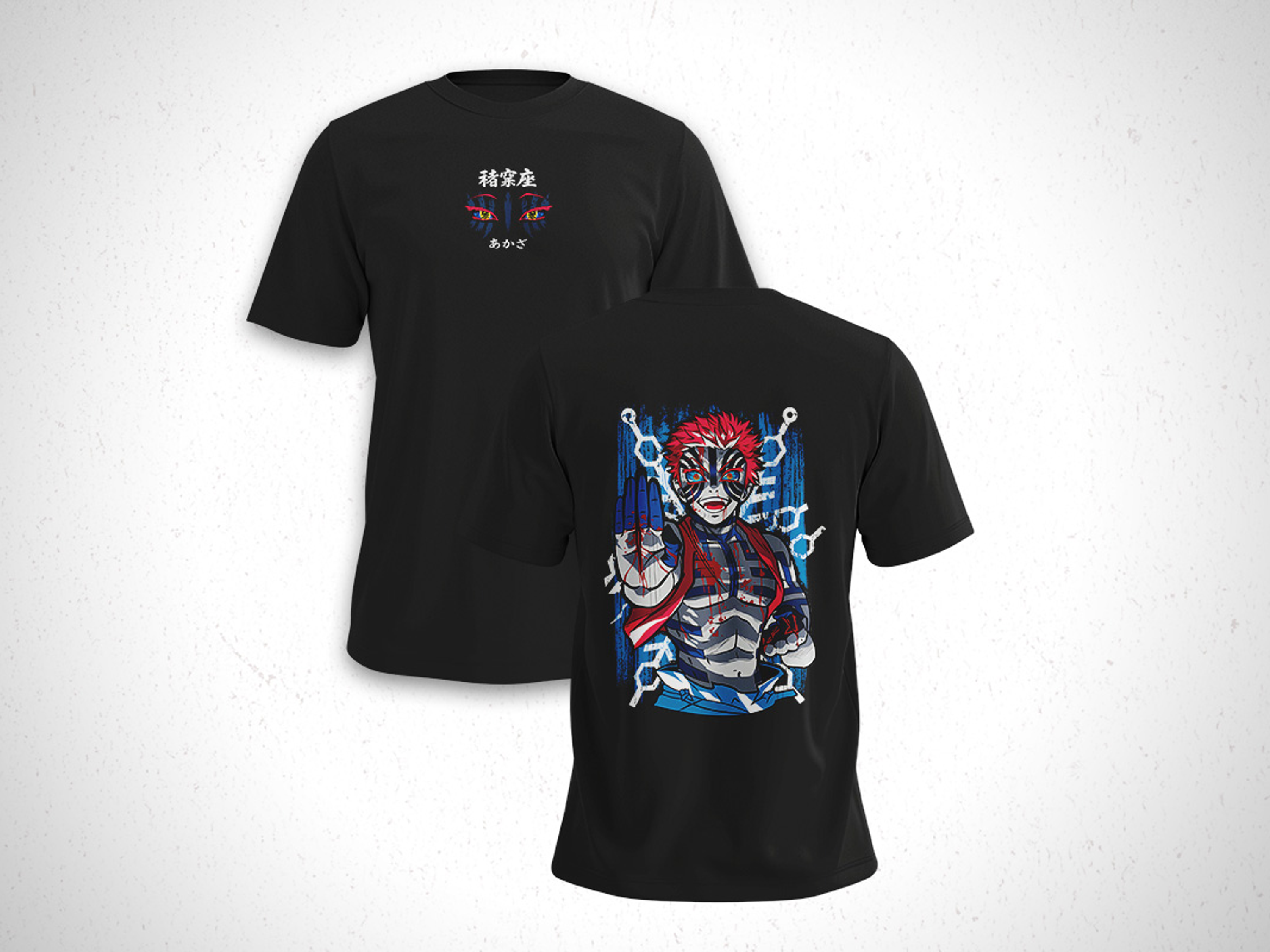 Polera Akaza - Kimetsu No Yaiba V2 1