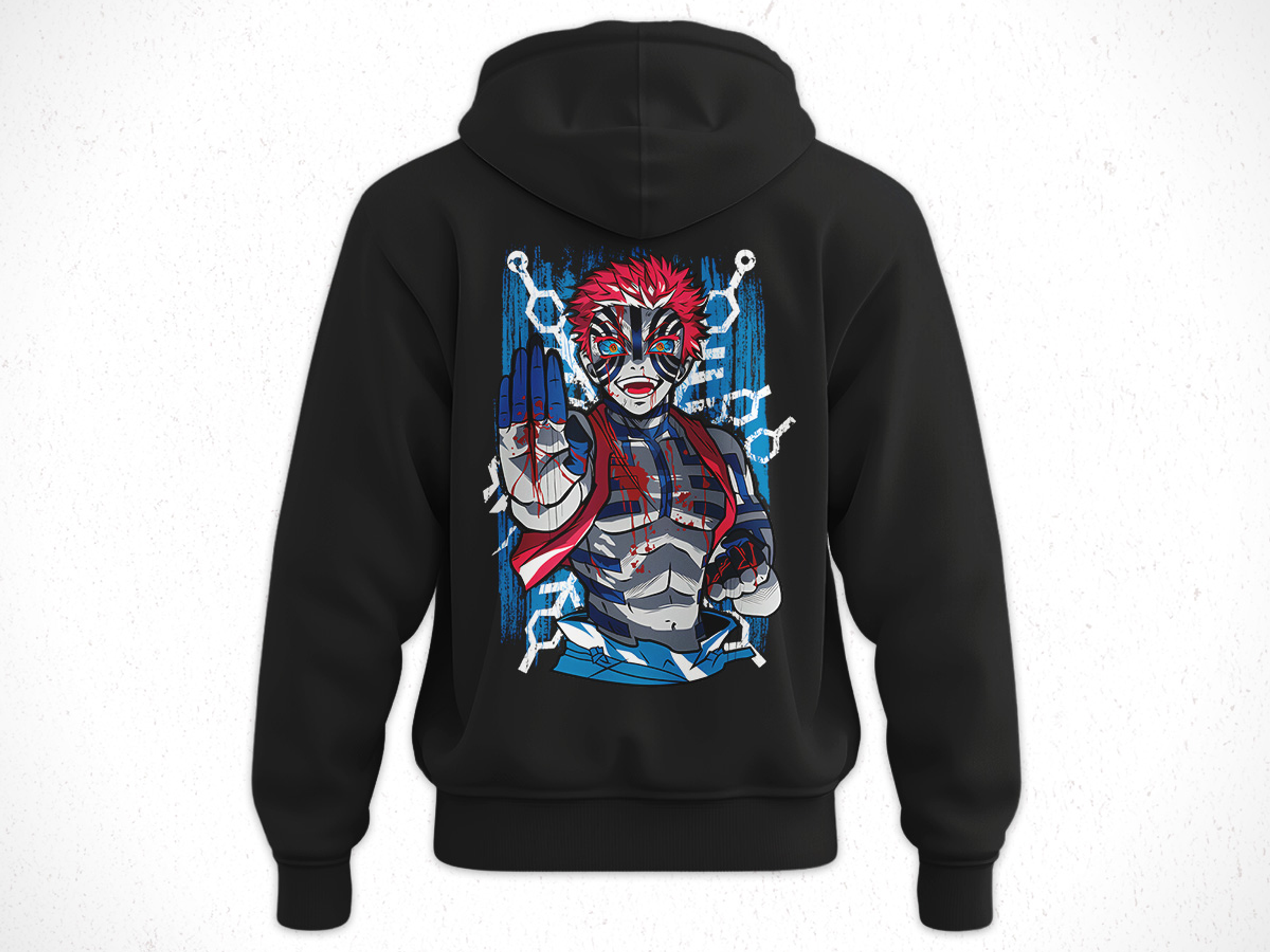 Hoodie Akaza - Kimetsu No Yaiba V2 2