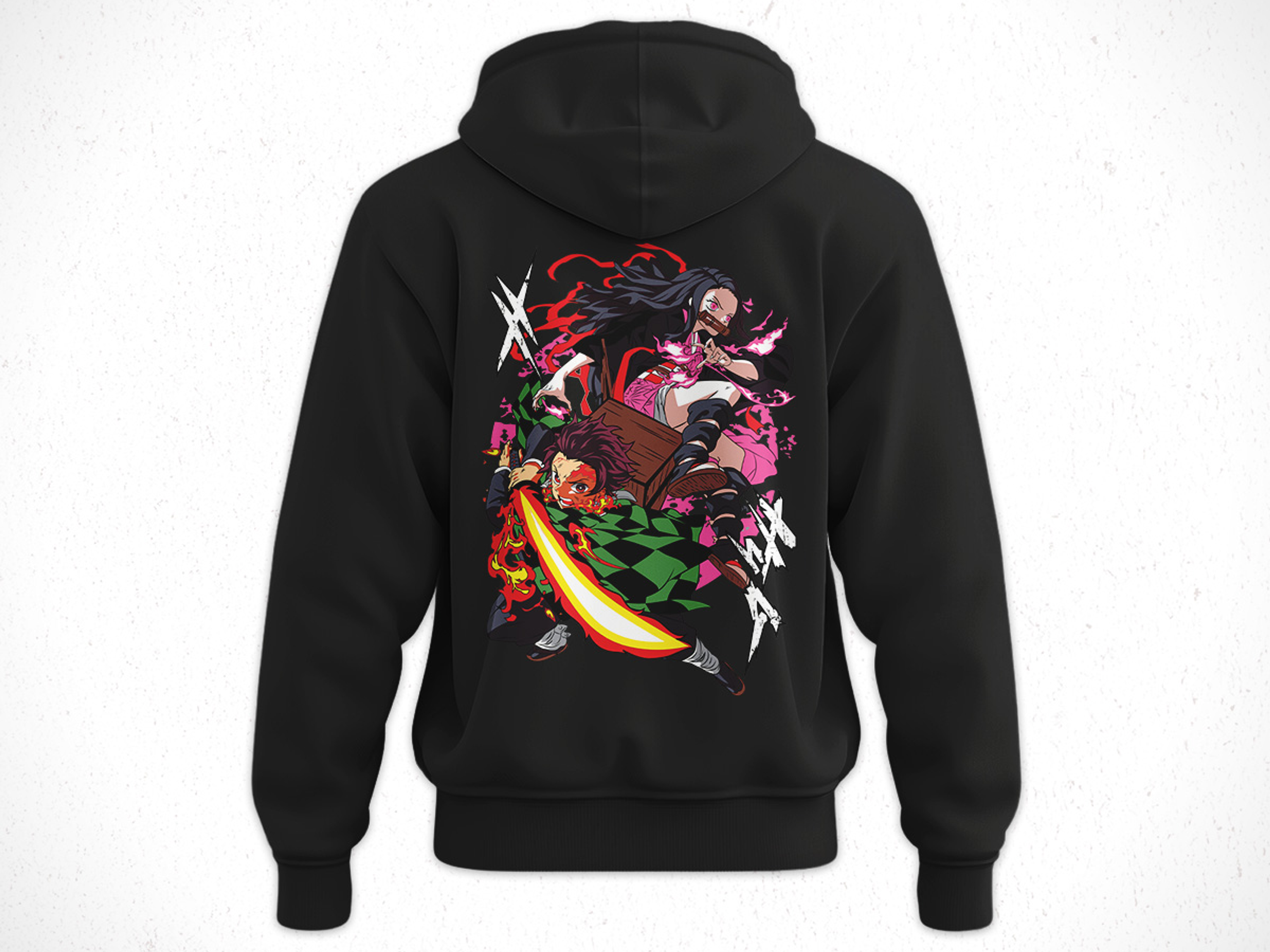 Hoodie Tanjiro y Nezuko - Kimetsu No Yaiba V1 2