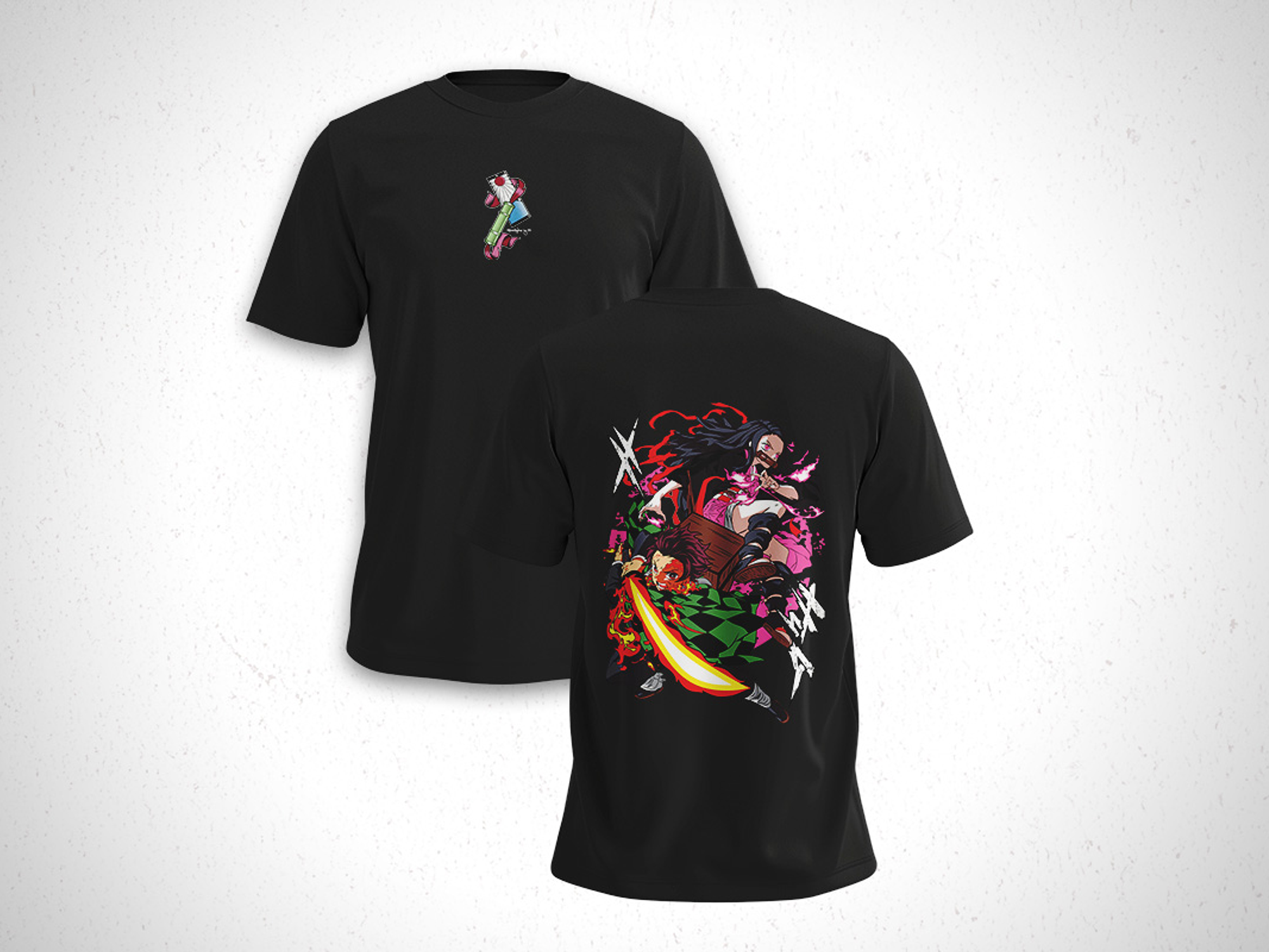 Polera Tanjiro y Nezuko - Kimetsu No Yaiba V1 1