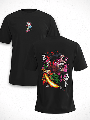 Polera Tanjiro y Nezuko - Kimetsu No Yaiba V1