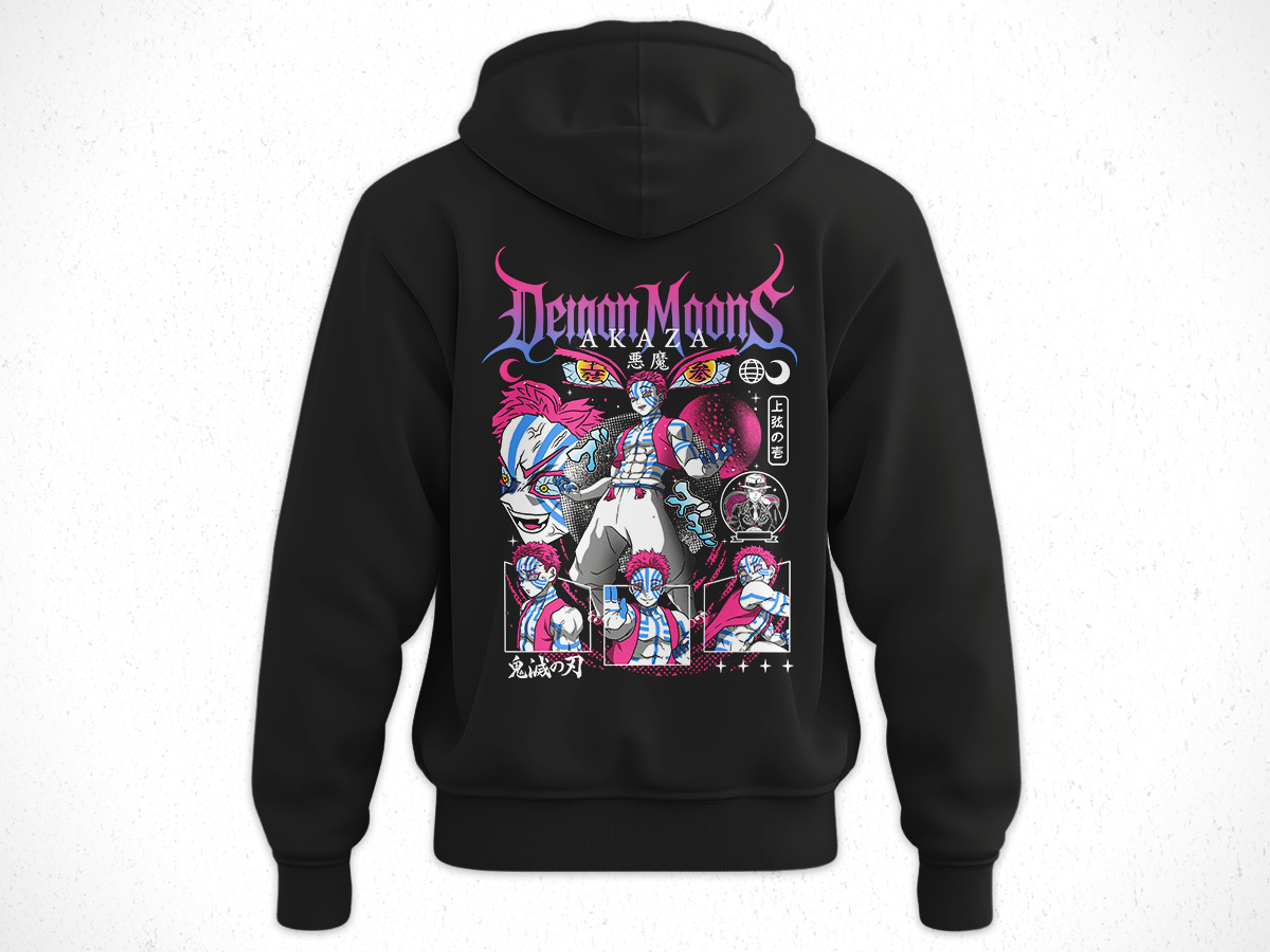 Hoodie Akaza - Kimetsu No Yaiba V6 2