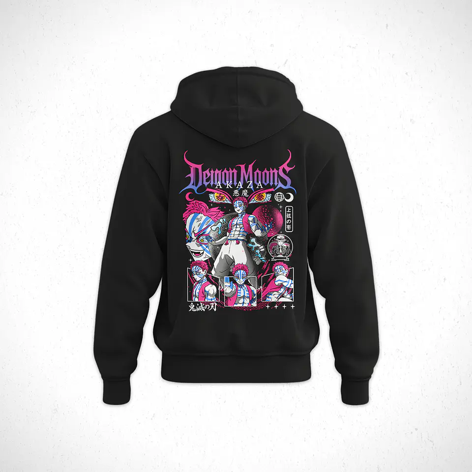 Hoodie Akaza - Kimetsu No Yaiba V6 2