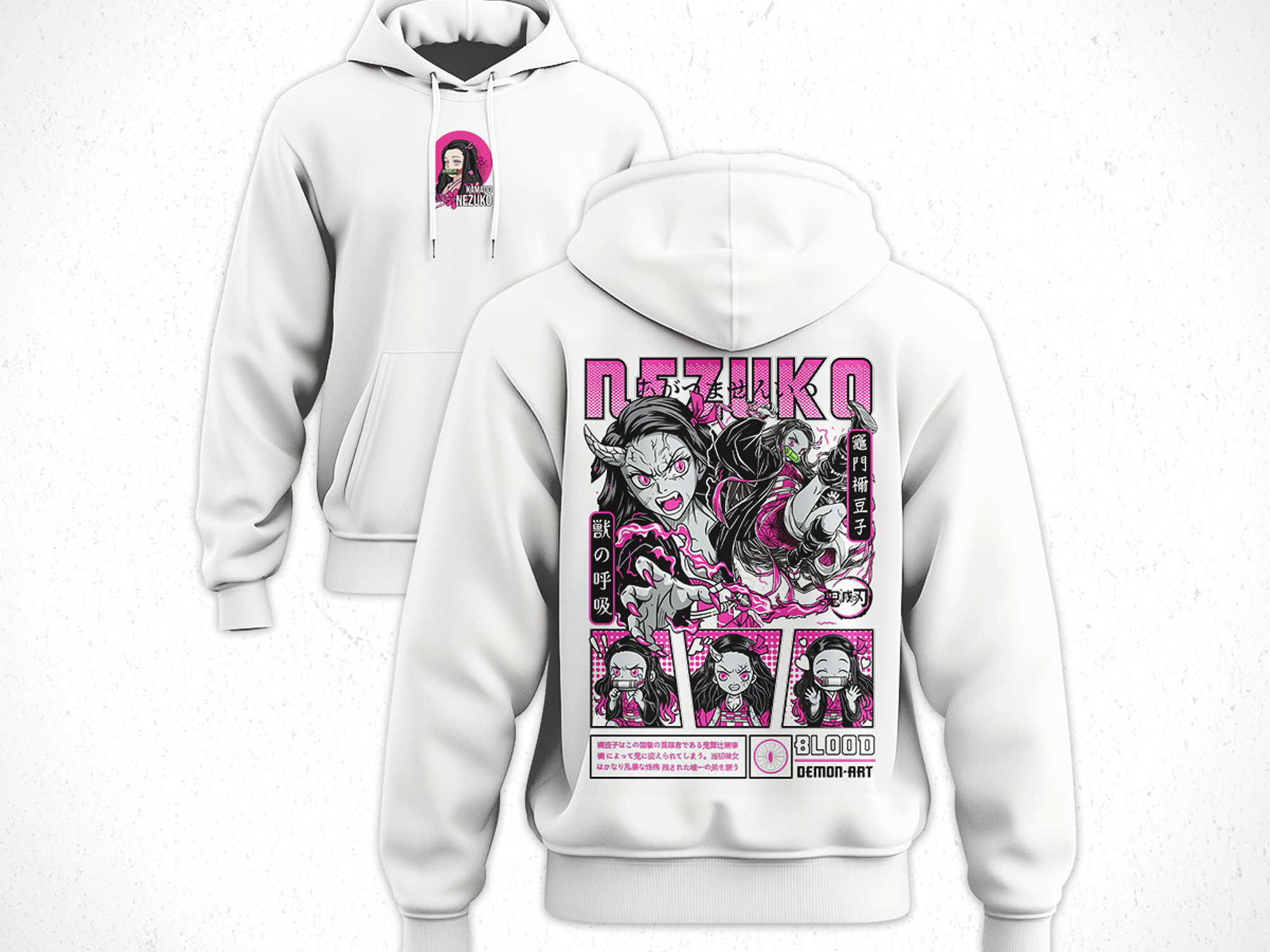 Hoodie Nezuko - Kimetsu No Yaiba V1 4